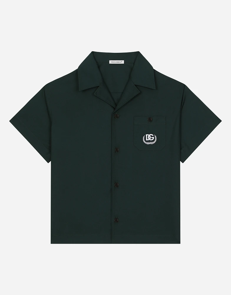 Poplin shirt with DG logo
