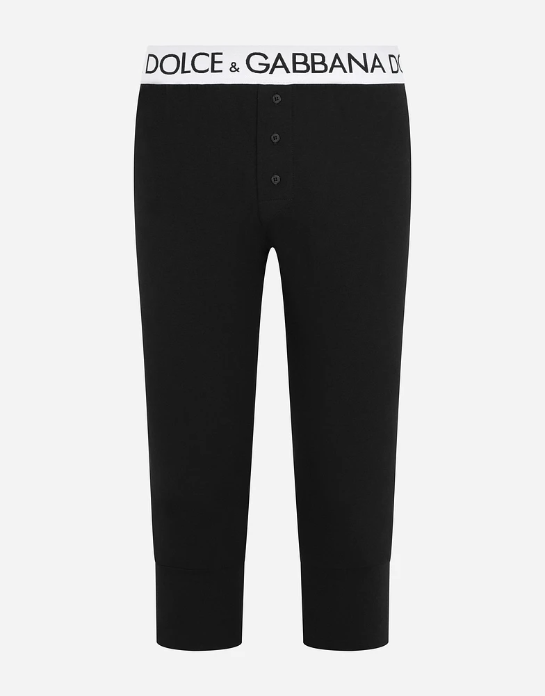 Two-way stretch cotton leggings