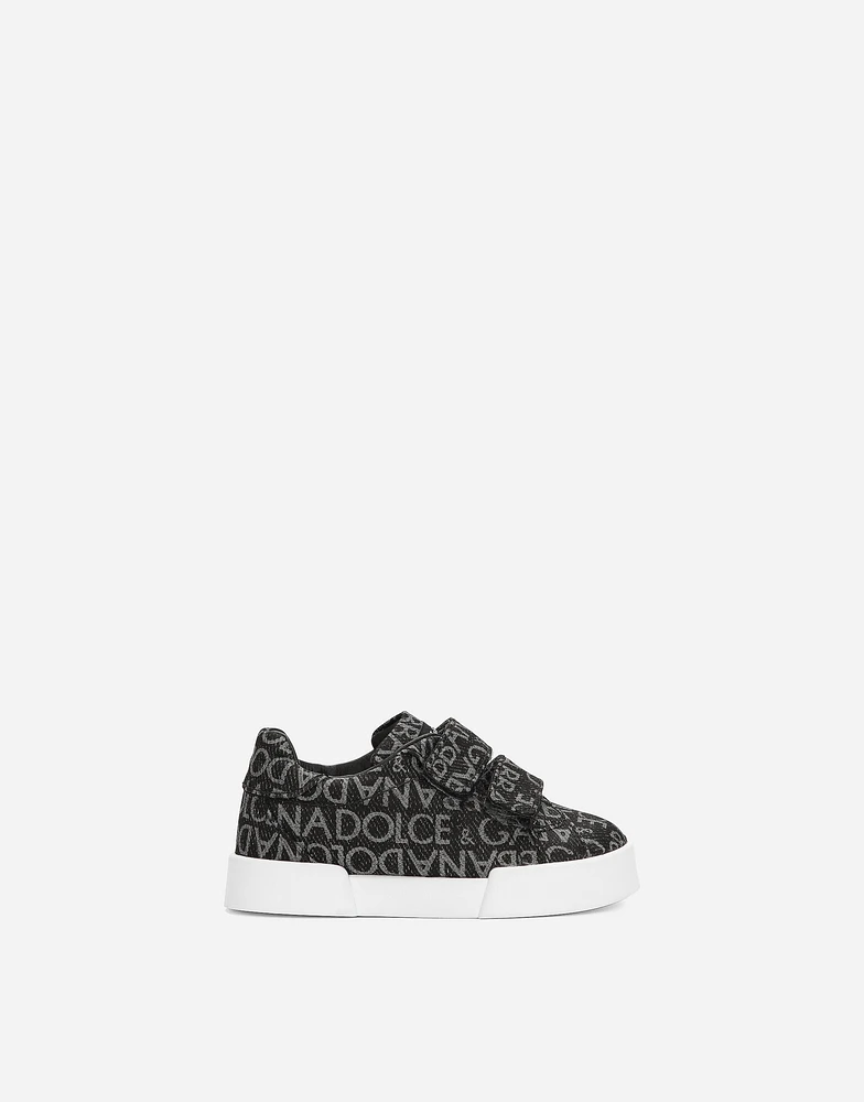 Coated jacquard Portofino sneakers