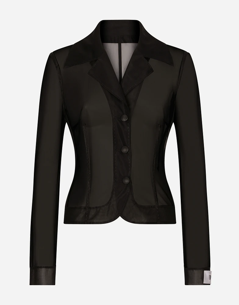 Single-breasted marquisette Dolce jacket