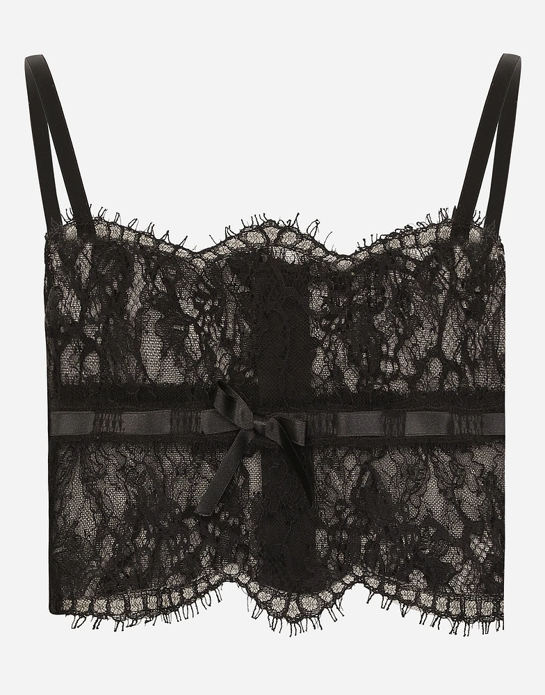 Lace lingerie top