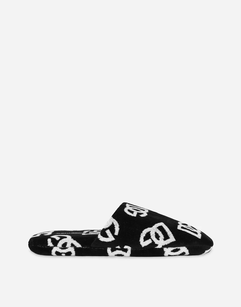 Jacquard Cotton Terry Slippers