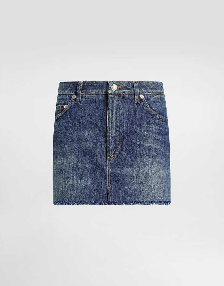Denim miniskirt