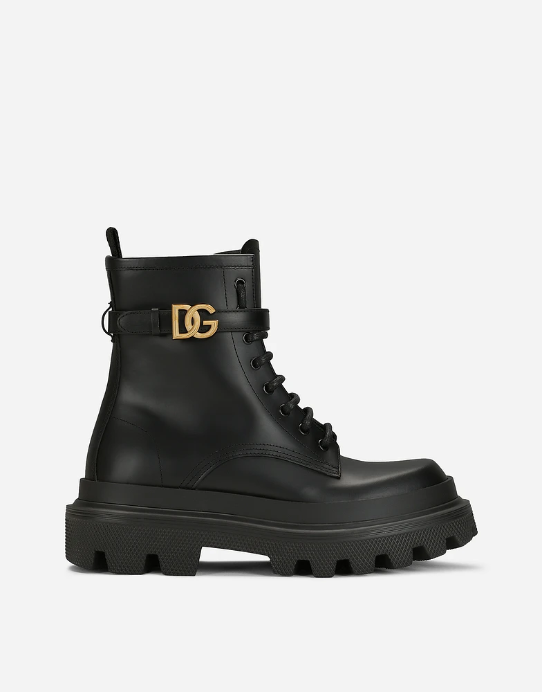Calfskin ankle boots