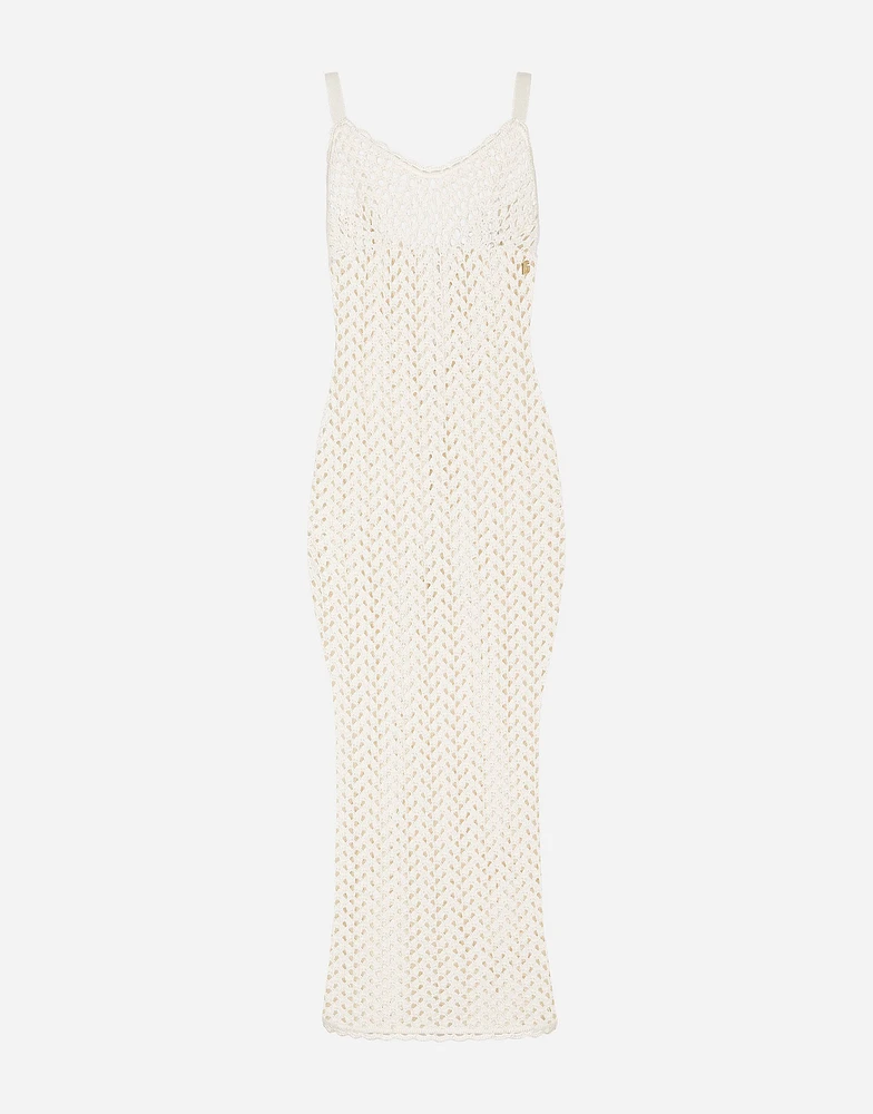 Crochet slip dress