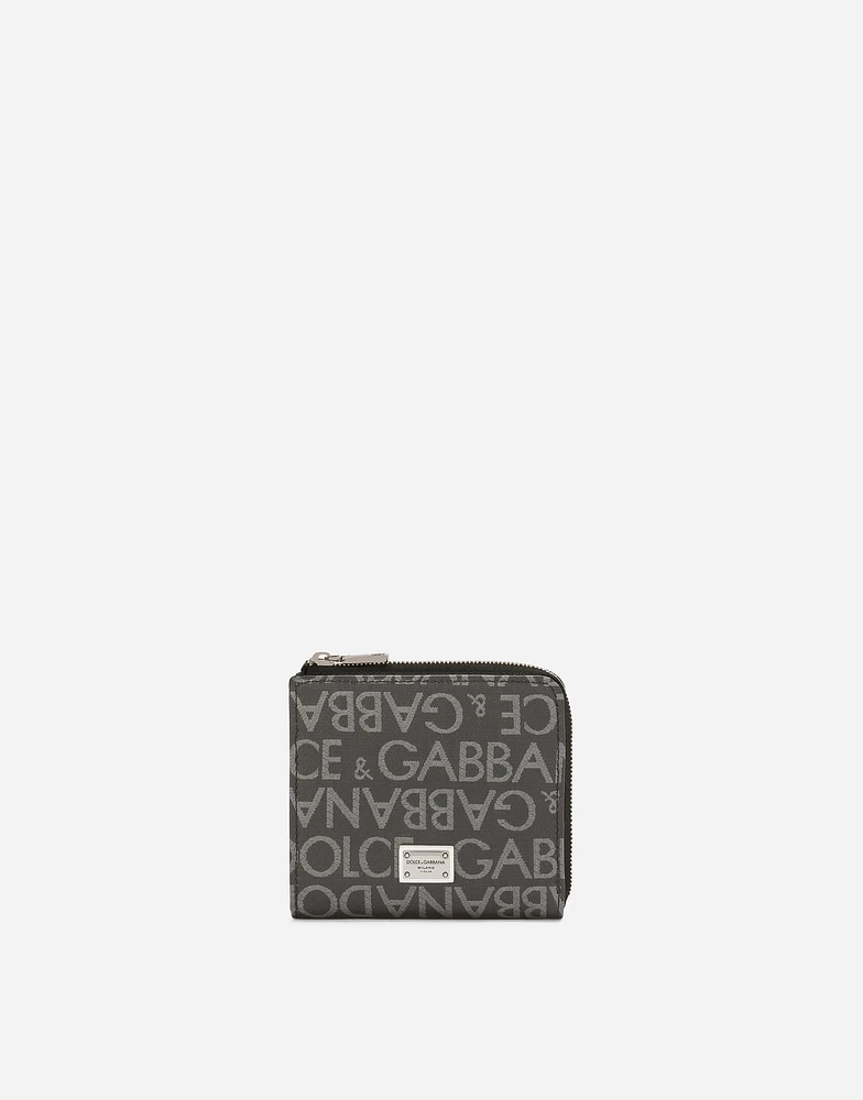 Coated jacquard card holder
