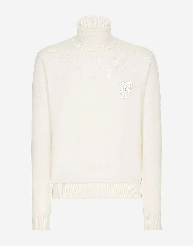 Wool turtle-neck sweater
