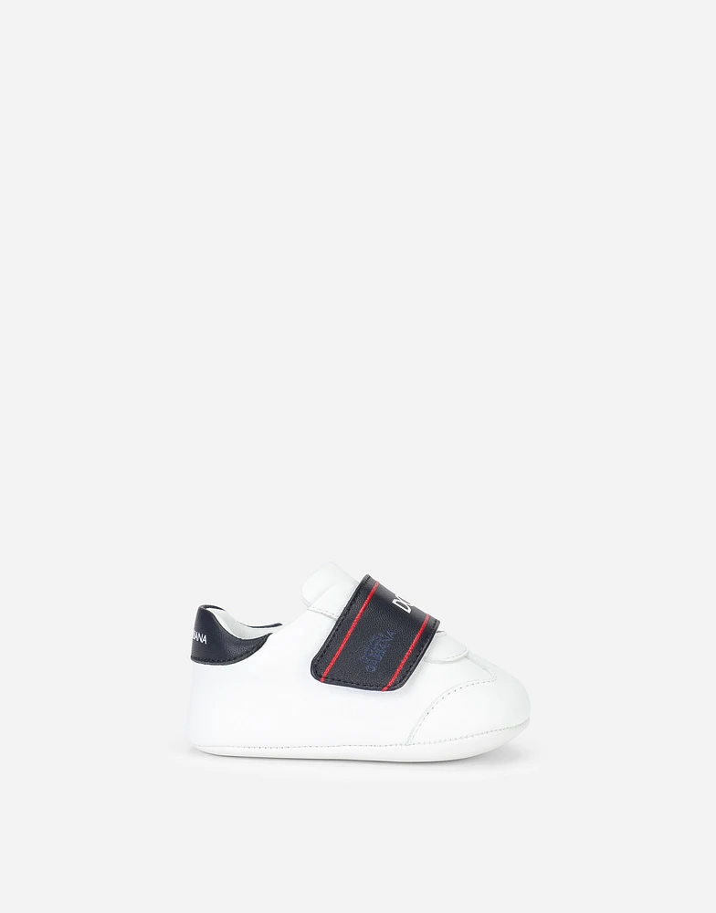 Nappa leather sneakers with logo