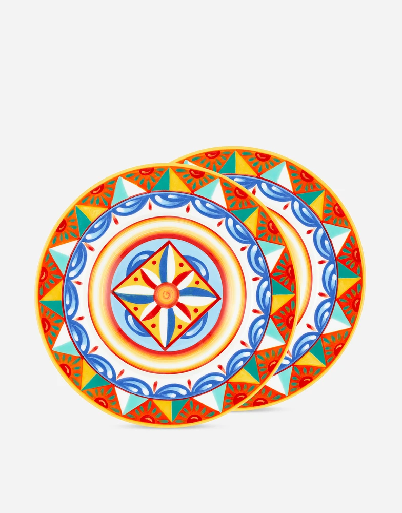 Set 2 Soup Plates in Fine Porcelain