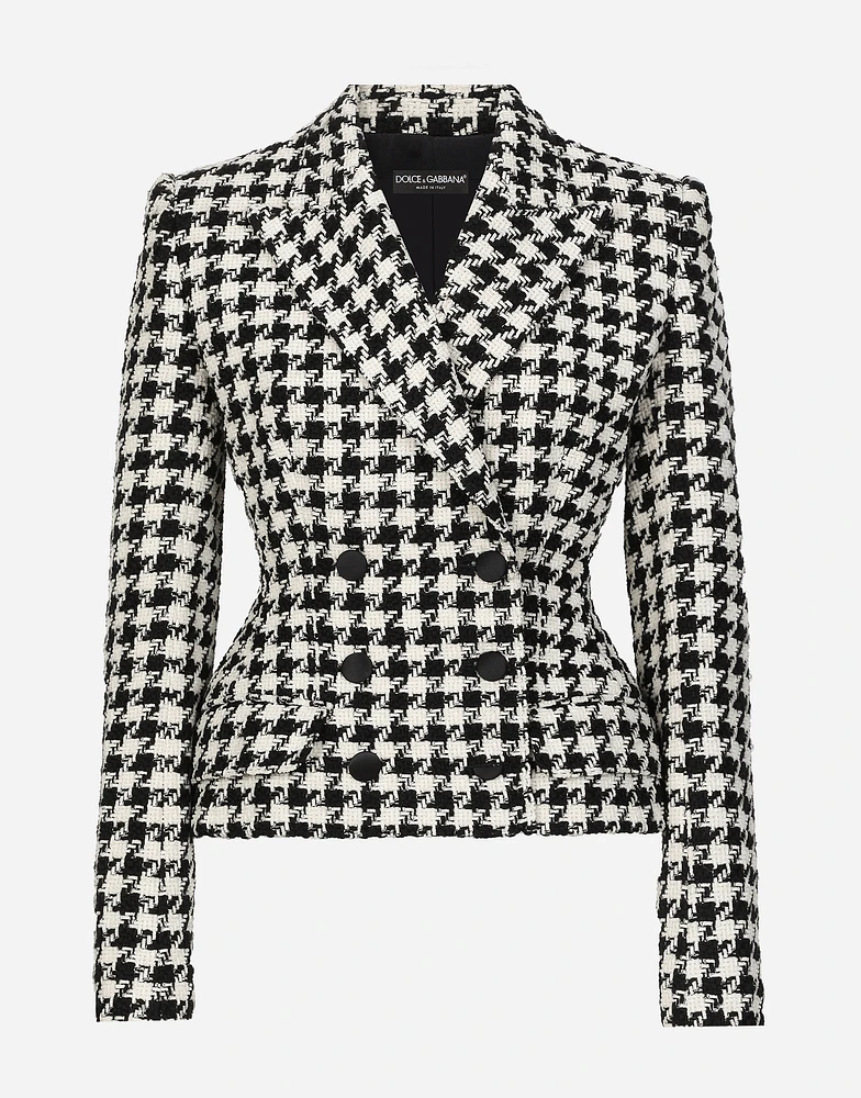 Macro-houndstooth Dolce jacket