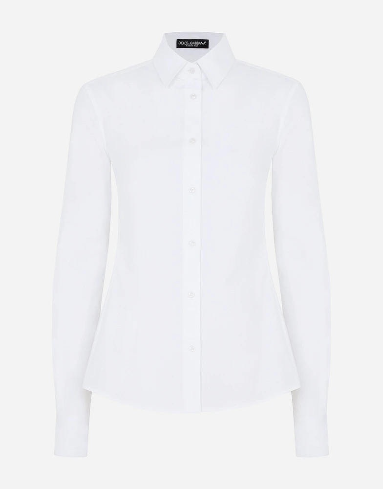 Stretch poplin shirt