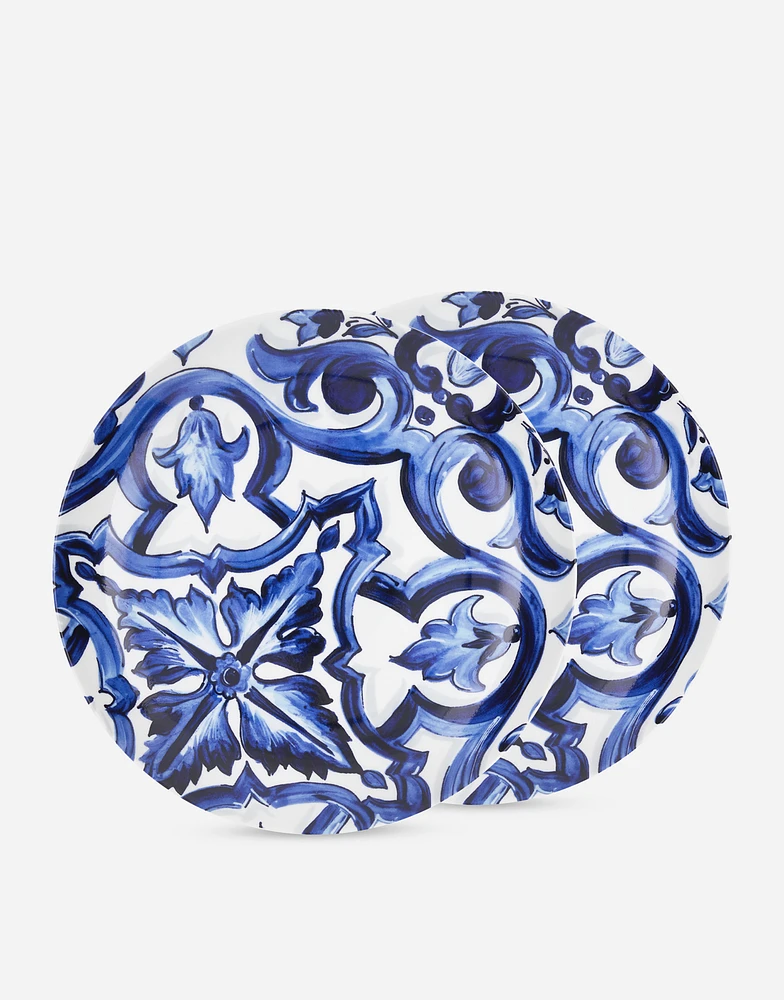 Set 2 Porcelain Dinner Plates
