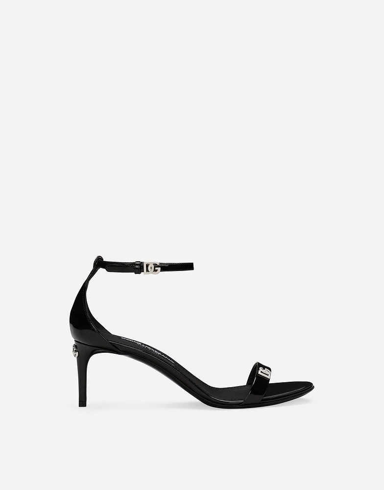 Patent leather sandals