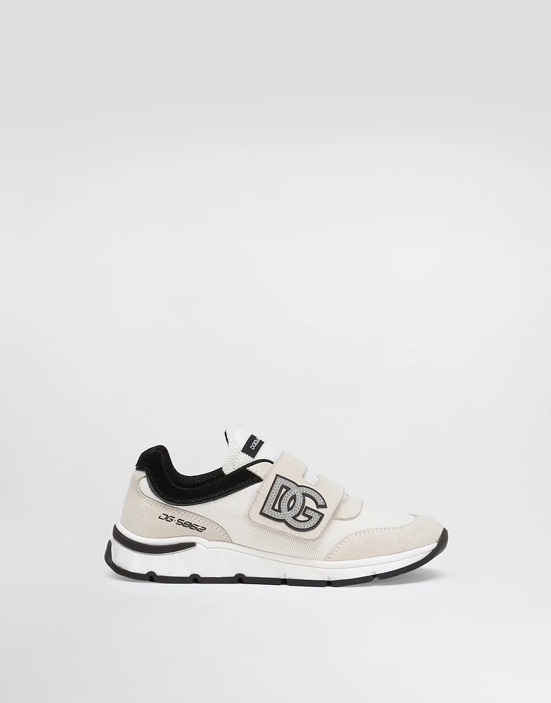DG running split calfskin sneakers