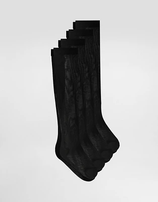 Three-pack of nylon socks with DG logo