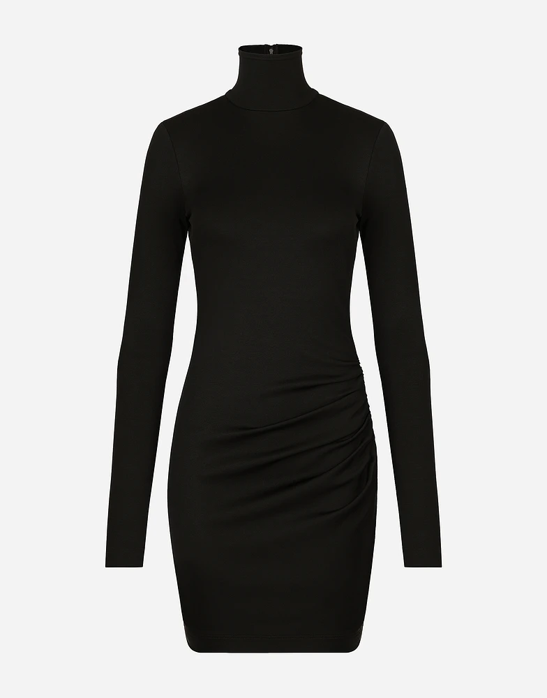 Short jersey Milano rib dress