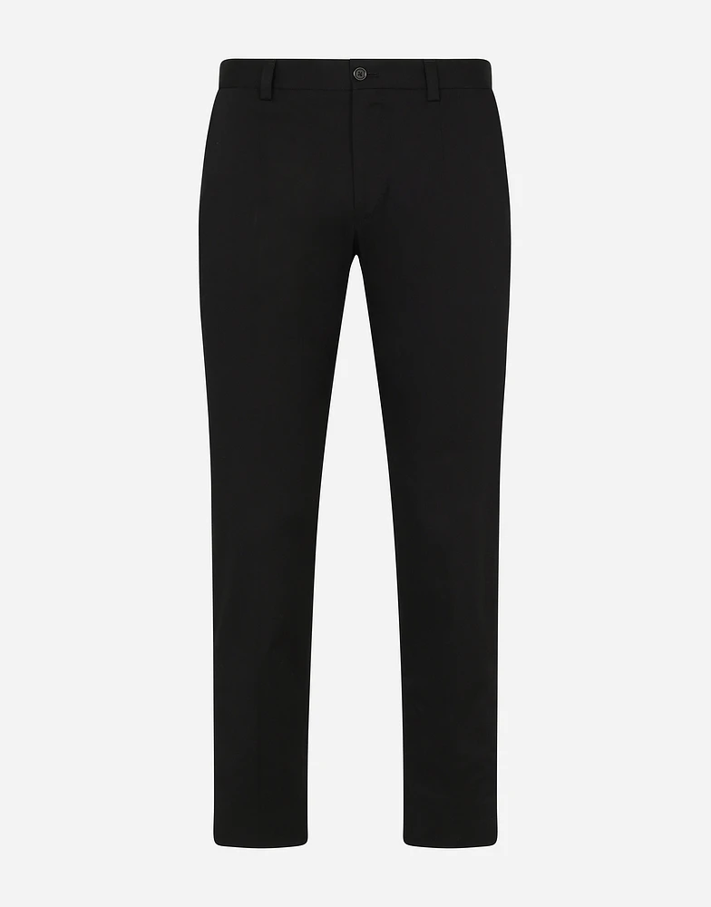 Stretch cotton pants