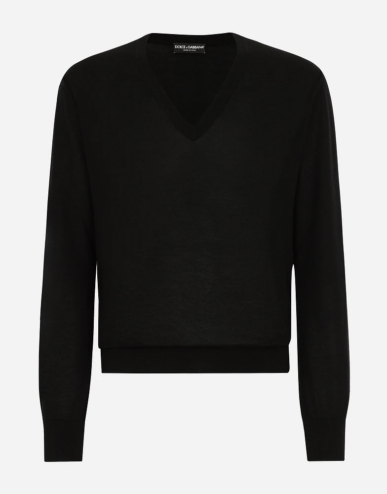 V-neck sweater cashmere
