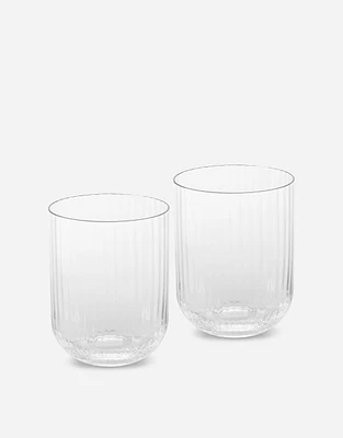 Hand-Blown Murano Beverage Glasses Set 2