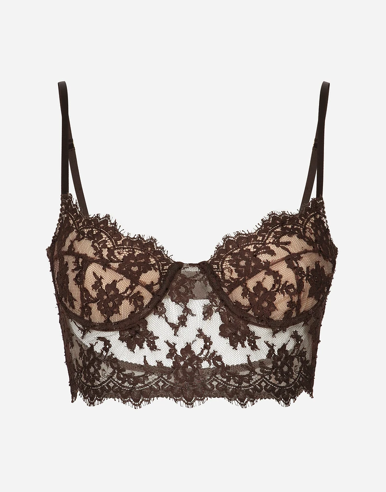 Lace lingerie top