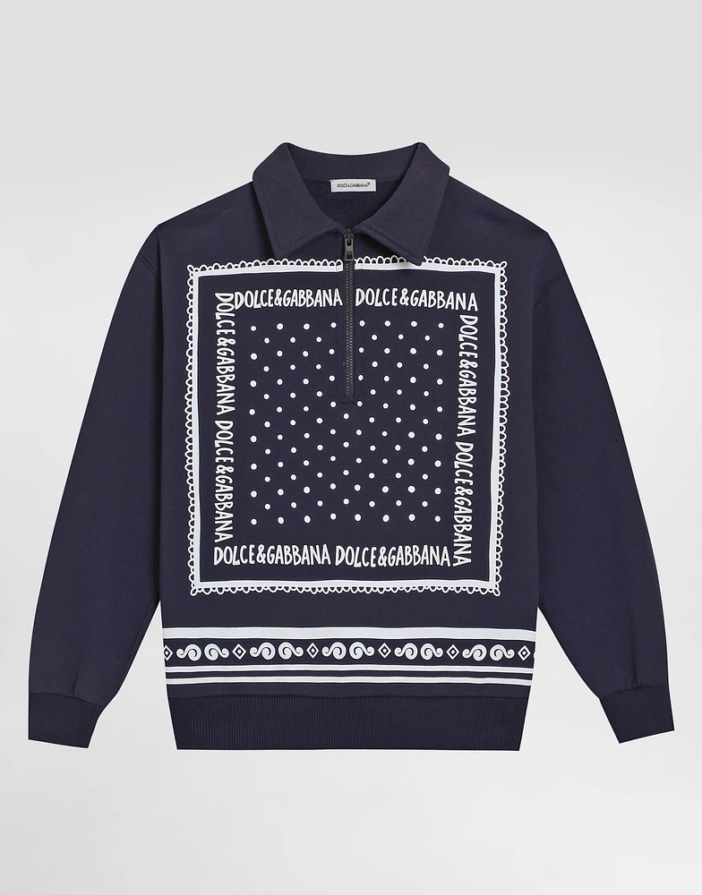 Bandanna-print sweatshirt