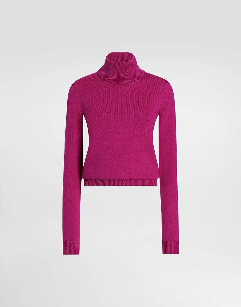 Wool turtle-neck sweater