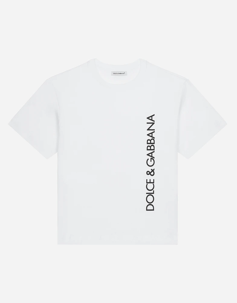 Short-sleeved logo-print jersey T-shirt