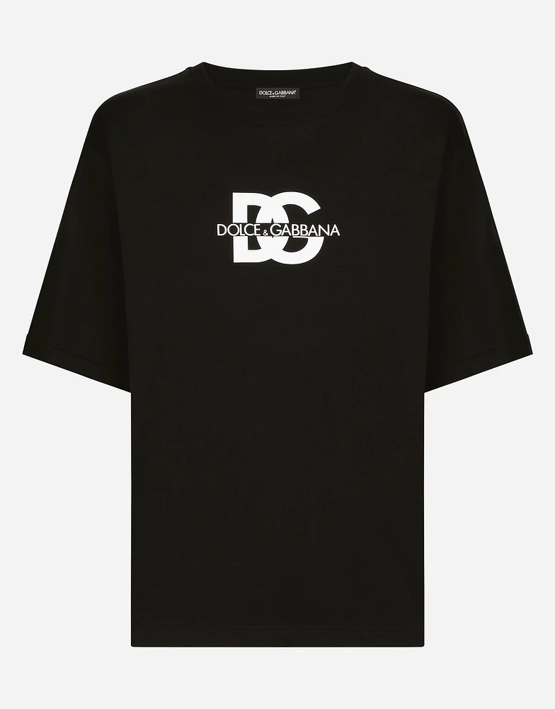 Short-sleeved T-shirt with DG logo print
