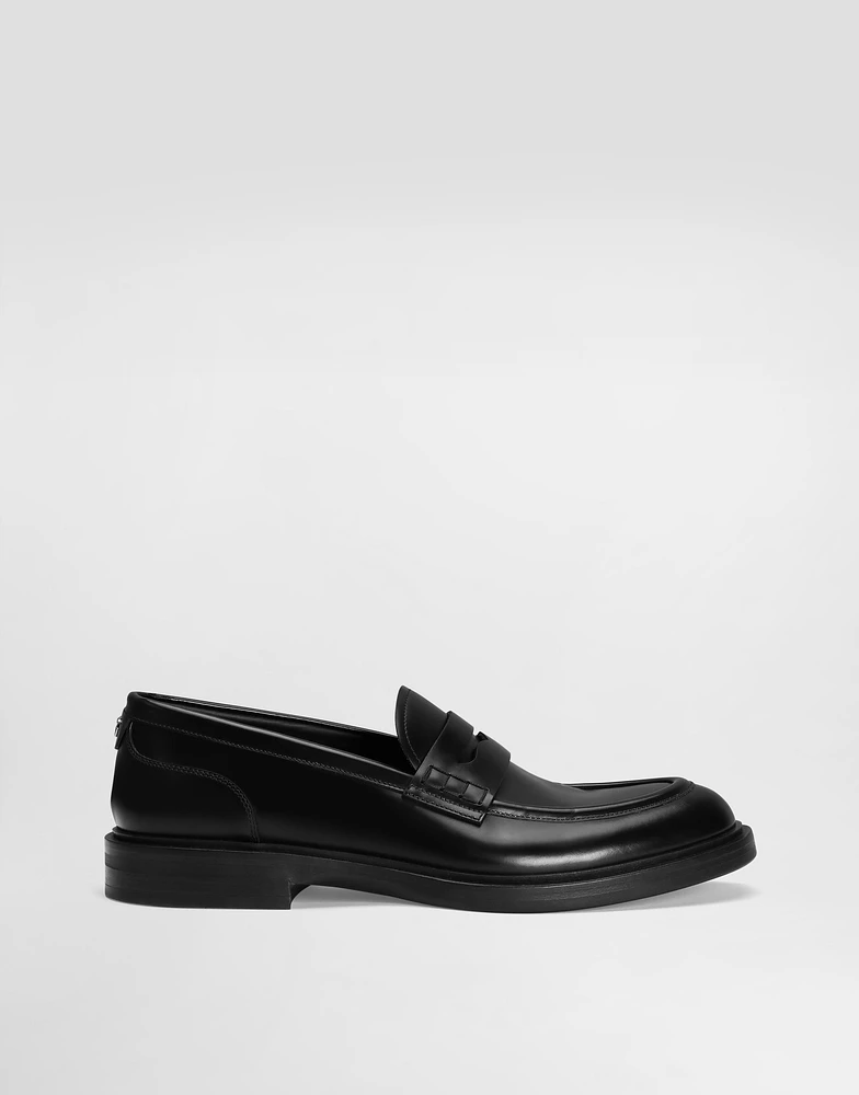 Brushed calfskin loafers
