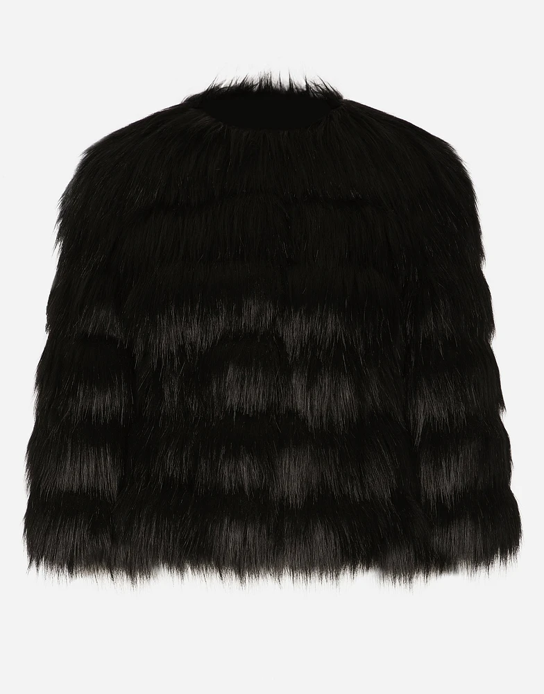 Faux fur jacket