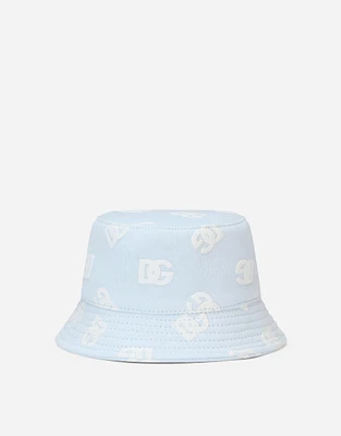 Bucket hat with all-over DG logo print