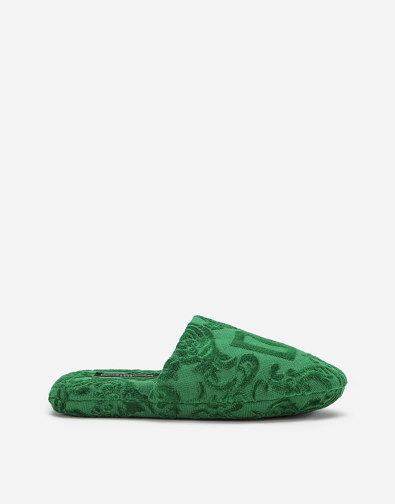 Jaquard Cotton Terry Slippers