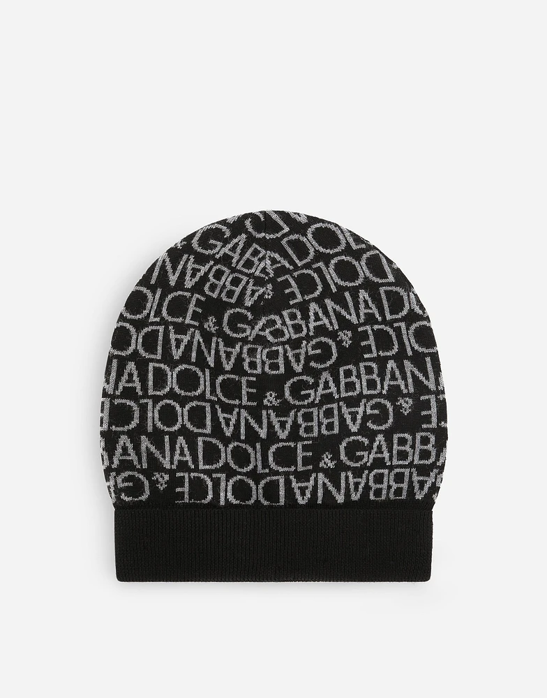 Jacquard knit hat