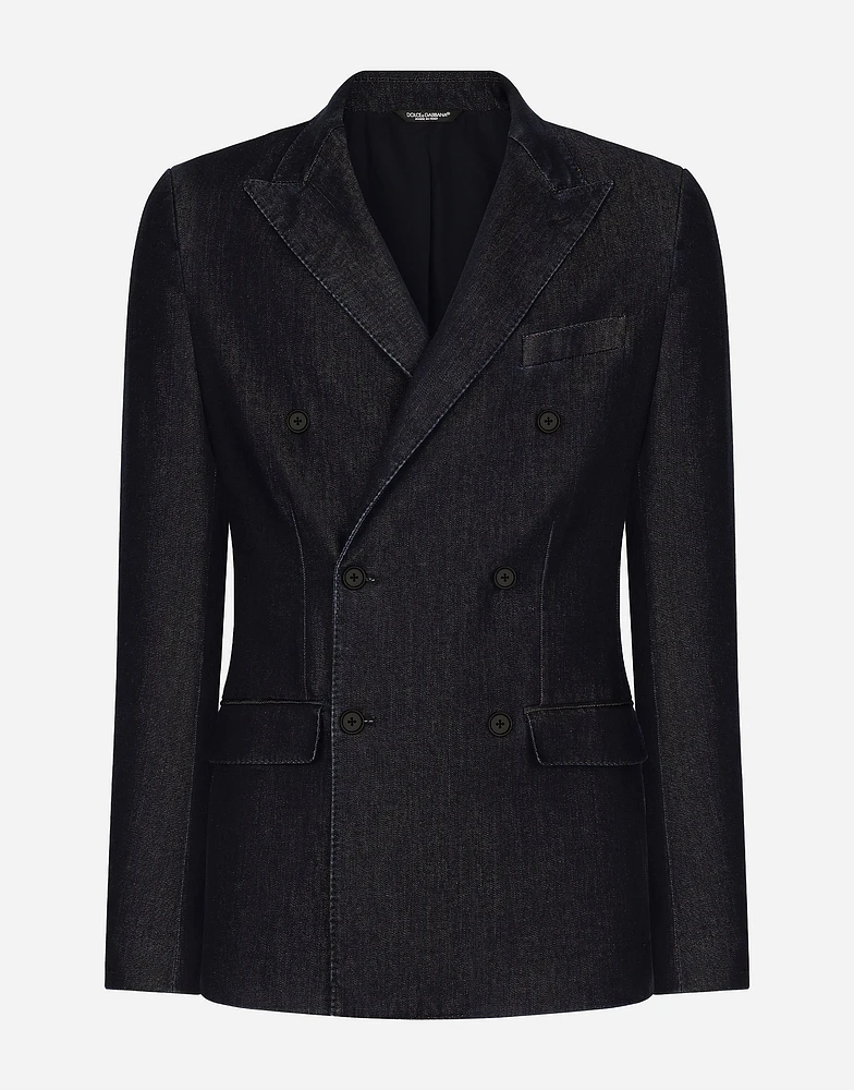 Double-breasted Taormina-fit denim jacket