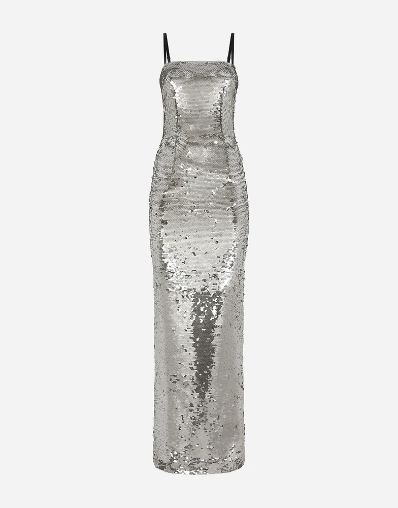 Long sequined dress