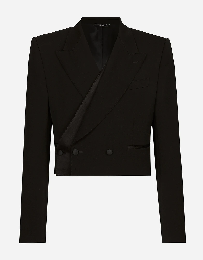 Double-breasted wool Spencer jacket