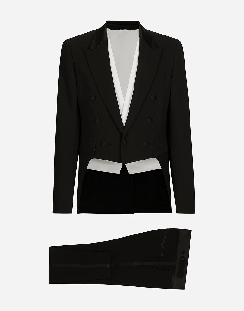 Single-breasted tuxedo suit