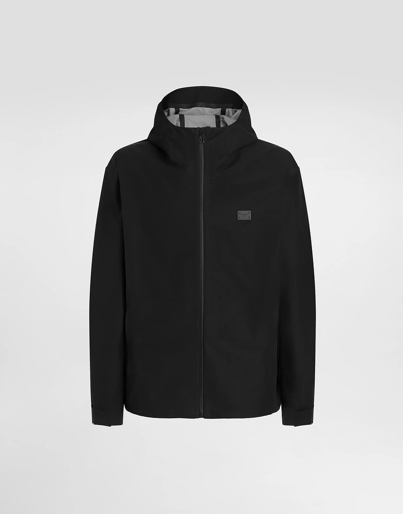 Hooded cotton jacket