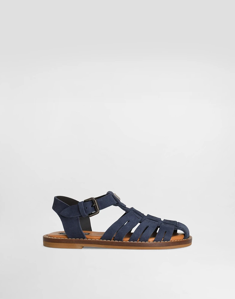 Nubuck sandals with DG logo