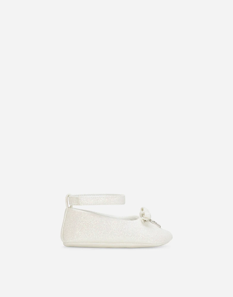 Glittery ballet flats