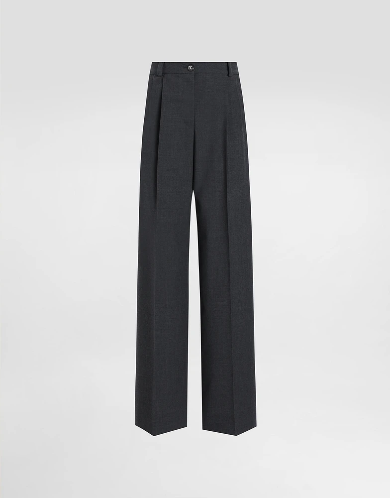 Wool fabric pants