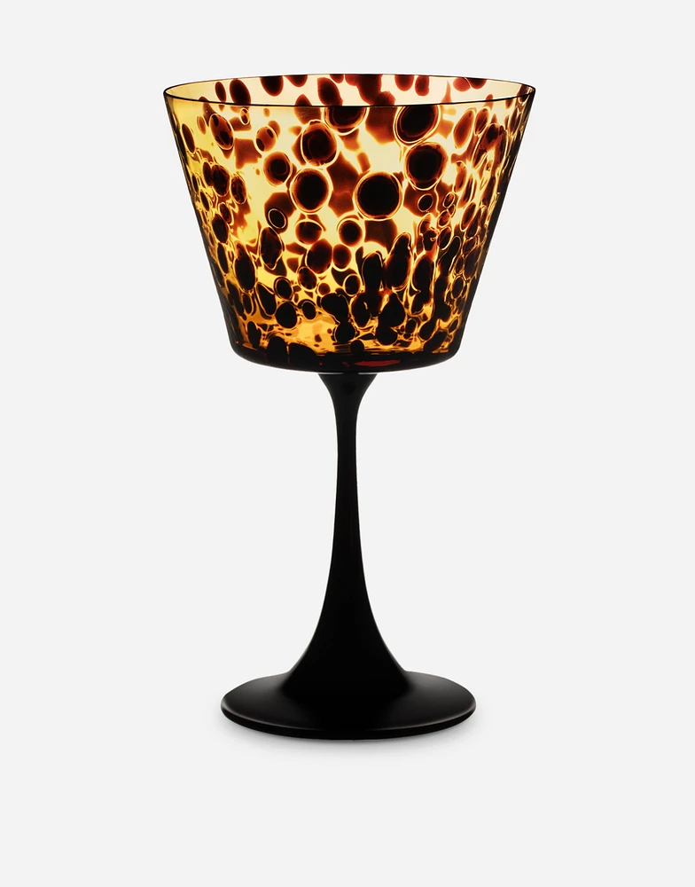 Hand-Blown Murano Martini Glass
