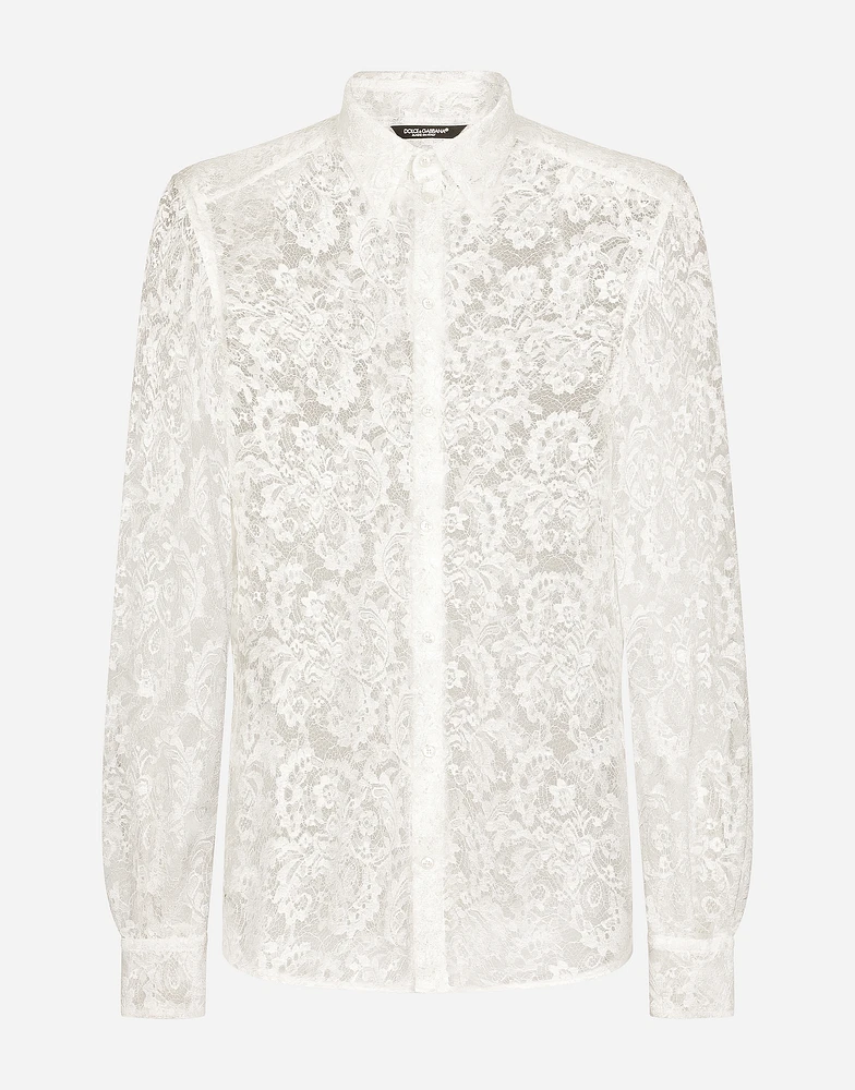 Lace Martini-fit shirt