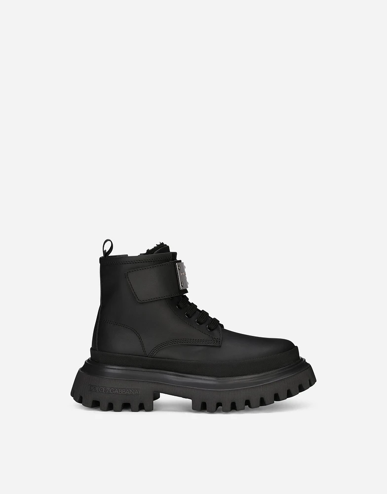 Calfskin ankle boots