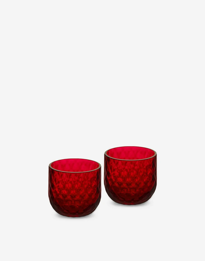 Set 2 Hand-Blown Murano Shot Glasses