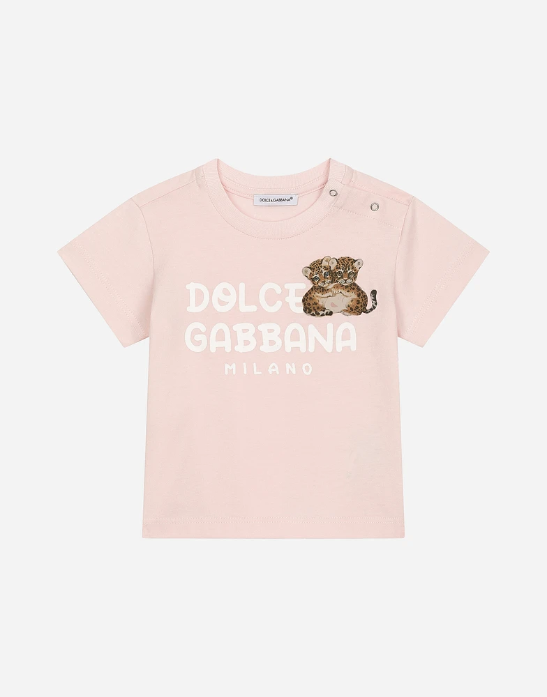 Jersey T-shirt with Dolce&Gabbana logo