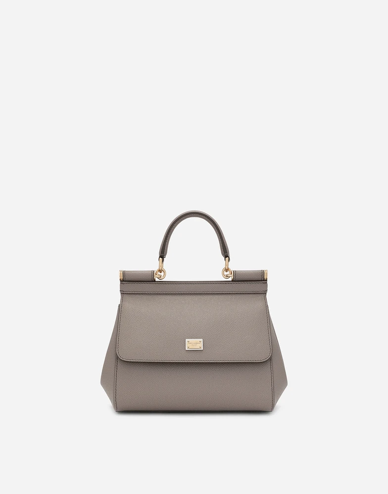 Medium Sicily handbag in Dauphine leather