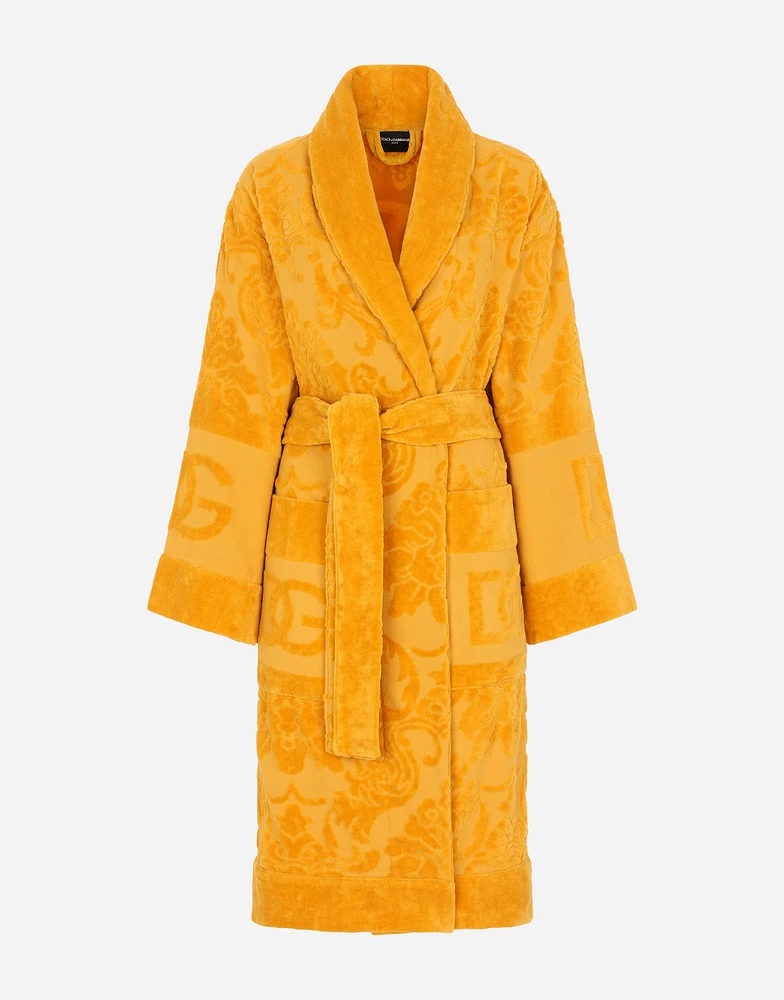 Bath Robe Terry Cotton Jacquard