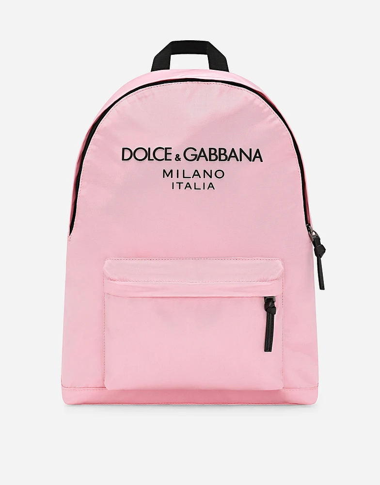 Nylon backpack with Dolce&Gabbana logo