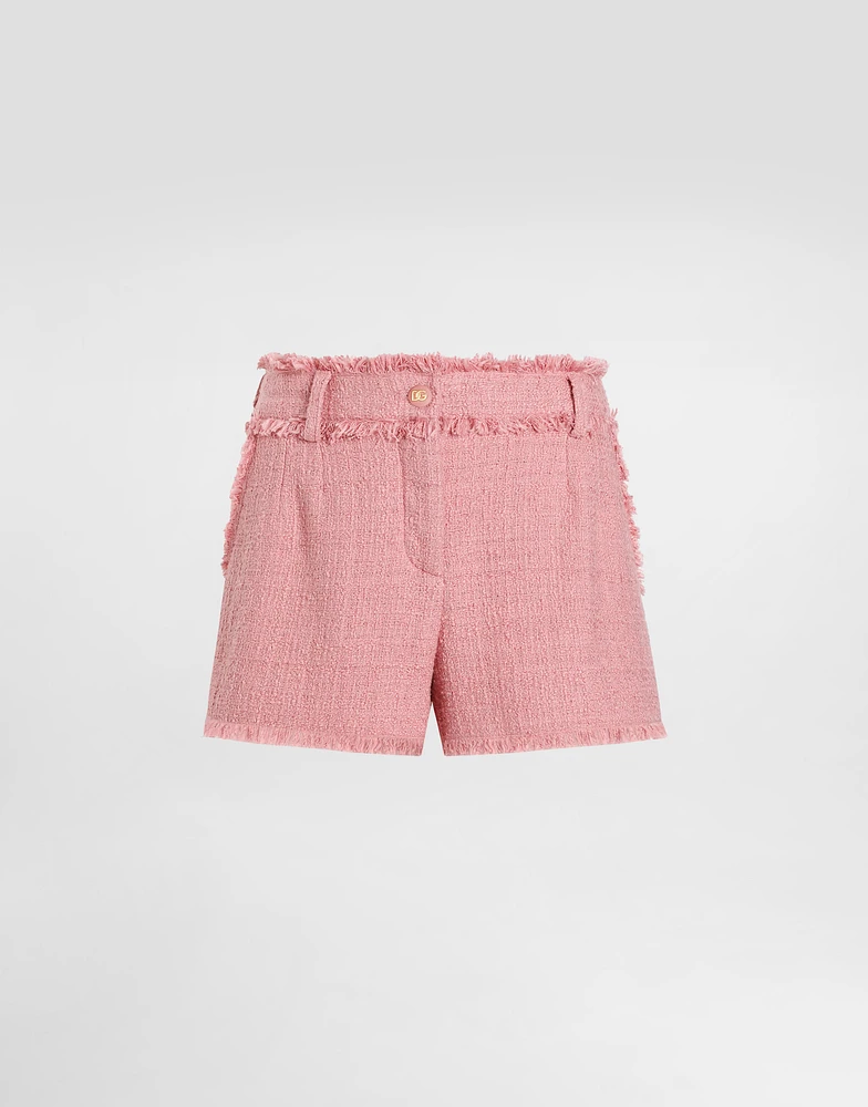 Raschel tweed shorts